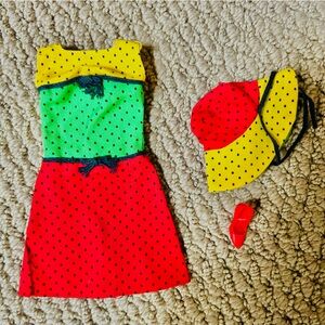 Colorful Polka Dot Vintage Barbie “Studio Tour” Dress
